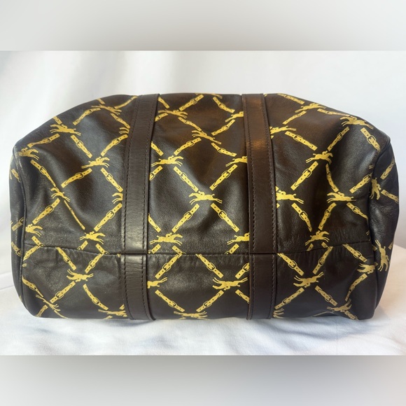 ✨Rare Vintage Longchamp Horsebit Leather Boston Bag✨ - Picture 11 of 16